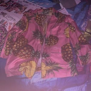 Pineapple Dolce&Gabbana Pajama Style Shirt